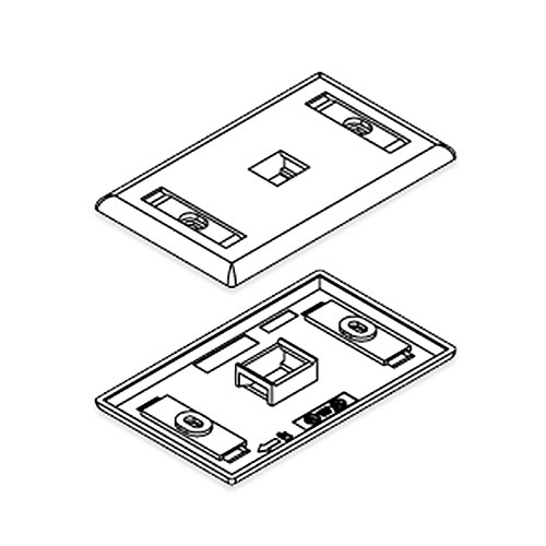 Single Gang Faceplate Kmj Electric Ivory 1 Port