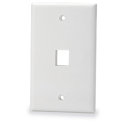 Faceplate Single Port Single Gang White