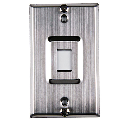 Stainless steel single port phone faceplate