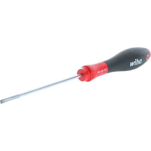 Wiha SoftFinish Cushion Grip Slotted Screwdriver 3.5 x 100mm