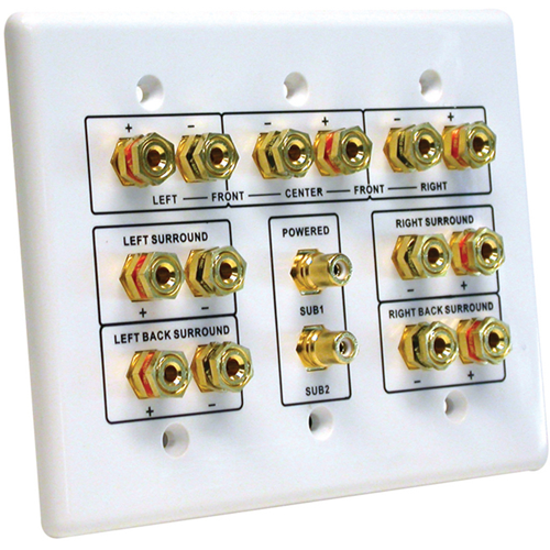 Vanco 7.2 Home Theater Connection Faceplate