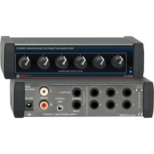 RDL EZ-HDA6 Audio Distribution Amplifier