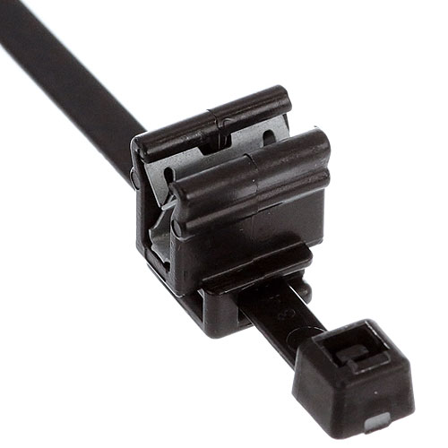 HellermannTyton 156-00539 2-Piece Cable Tie & Edge Clip, 8.0