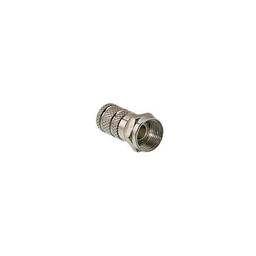 F Plug 1 PC Twist-On For Rg-6   10 Pack