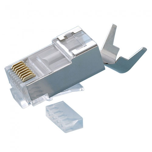 Rj45 Cat6a 10gig Shielded Connector W/Liner 10/Clm