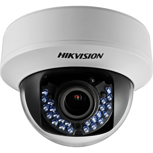 Hikvision Turbo HD DS-2CE56D1T-VPIR 2 Megapixel Surveillance Camera - Monochrome, Color - Dome