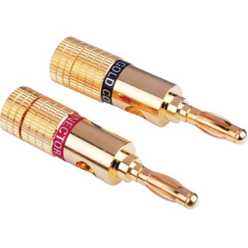 Vanco Gold Plated Banana Plugs