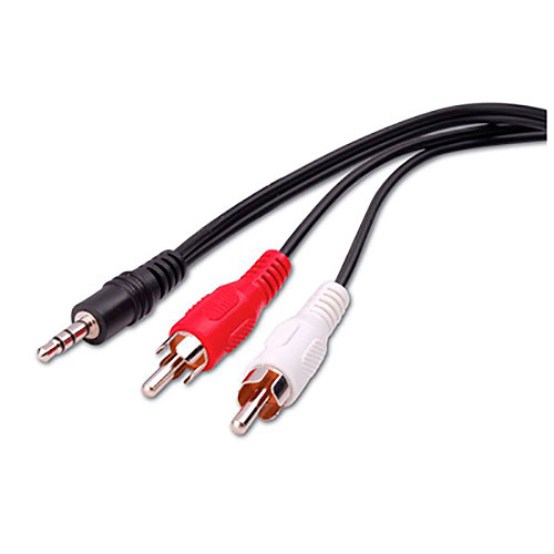 Cbl 3.5mm St Pg/2-Rca Pg 6ft