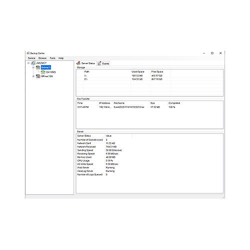 GeoVision GV-Backup Center (for Video Server + Compact DVR B)