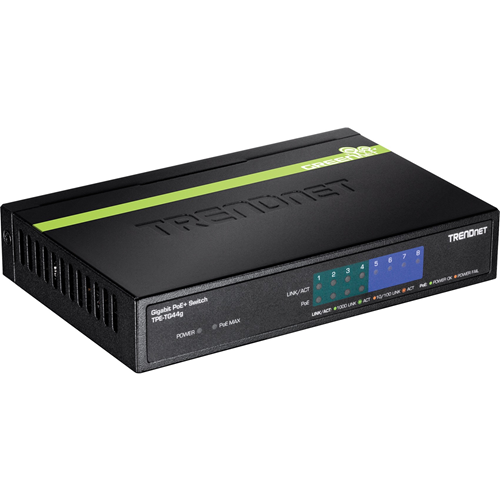 TRENDnet 8-port GREENnet Gigabit PoE+ Switch (4 PoE+, 4 Non-PoE)