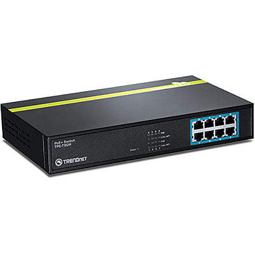 TRENDnet 8-port GREENnet 10/100 PoE+ switch