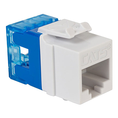 ICC IC107F5VWH CAT5e RJ45 Keystone Jack for HD Style, 400-Pack, White