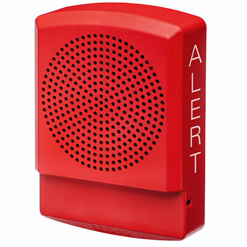 Eaton ELFHNR-AL Eluxa Low Frequency Horn, Red, Wall, 24V, Indoor, ALERT