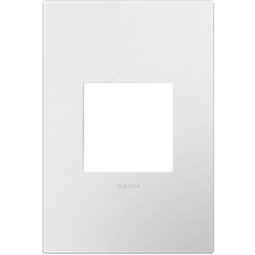 Legrand-On-Q 1-Gang Wall Plate, Gloss White