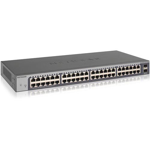 Netgear 48-port Gigabit Smart Managed Plus Switch with 2 SFP Ports (GS750E)