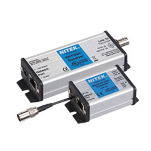 Nitek EL1500C Media Converter Set (Ip Over Coax Cable, Extender & Receiver)