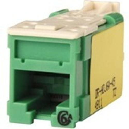 Ortronics Clarity Cat6a High Density Jack,T568A/B, Green