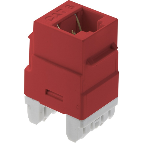 Legrand-On-Q RJ45 Cat 6 Keystone Insert, Red (M20)