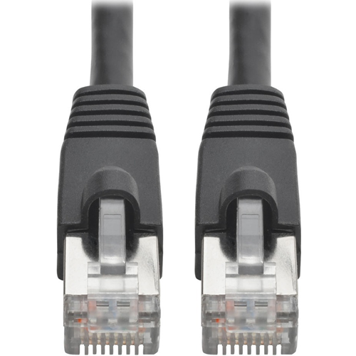 Tripp Lite Cat6a Snagless Shielded STP Patch Cable 10G, PoE, Black M/M 20ft