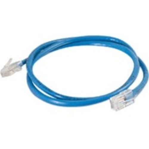 Quiktron 1ft Value Series Cat6 Non-Booted Patch Cord - Blue