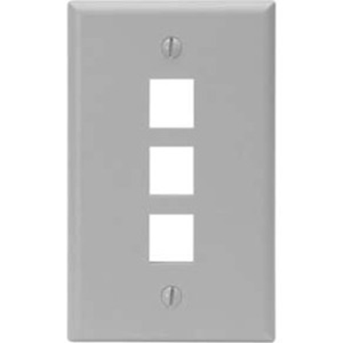 Leviton QuickPort 3 Socket Faceplate