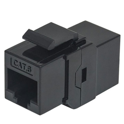 Intellinet Network Solutions Cat6 RJ45 Inline Coupler, Keystone Type, UTP, Black