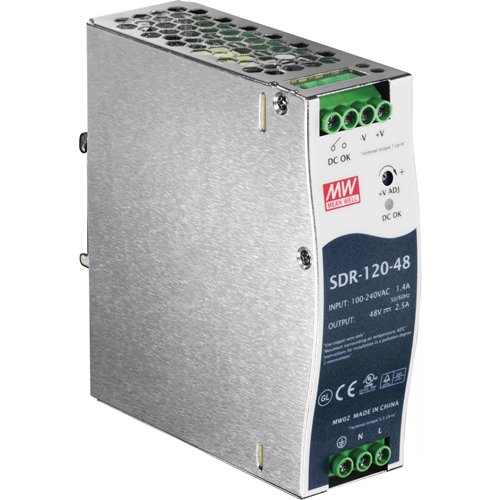 TRENDnet DIN Rail 48V 120W Power Supply for TI-PG541