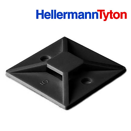 HellermannTyton MB40C2 Screw Mount Cable Tie Base, 1.12