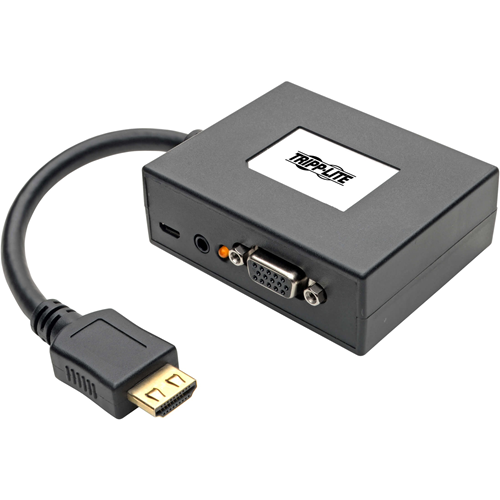 Tripp Lite 2-Port HDMI to VGA Splitter Audio/Video Adapter 1920x1440 1080p