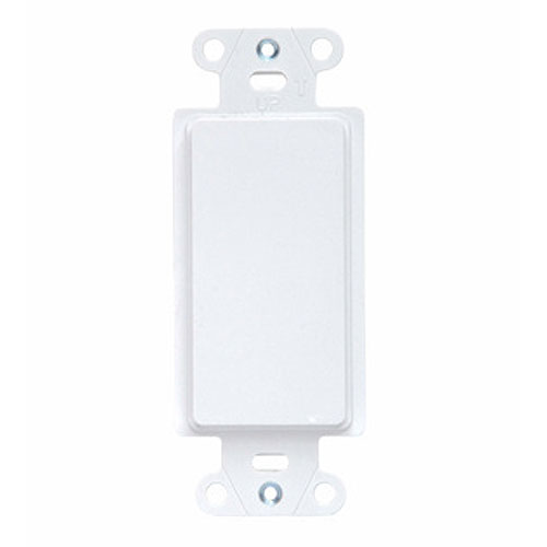 Pass & Seymour Wall Plate Inserts, Changes Decorator Opening to Blank, Box Mounted, White