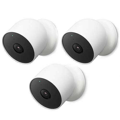 Google 2 Megapixel Indoor/Outdoor HD Network Camera - Color - 3 Pack